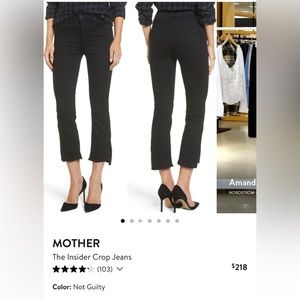 MOTHER the insider crop jeans - two step fray